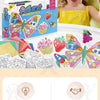 No-Mess Foil Art Kit for Kids – Creative Craft Set with Butterfly & Dessert Designs