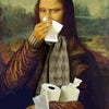 Mona Lisa Funny Bathroom Wall Art Canvas Print