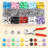 Metal Snap Button Kit with Pliers Tool Set