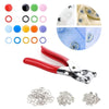 Metal Snap Button Kit with Pliers Tool Set