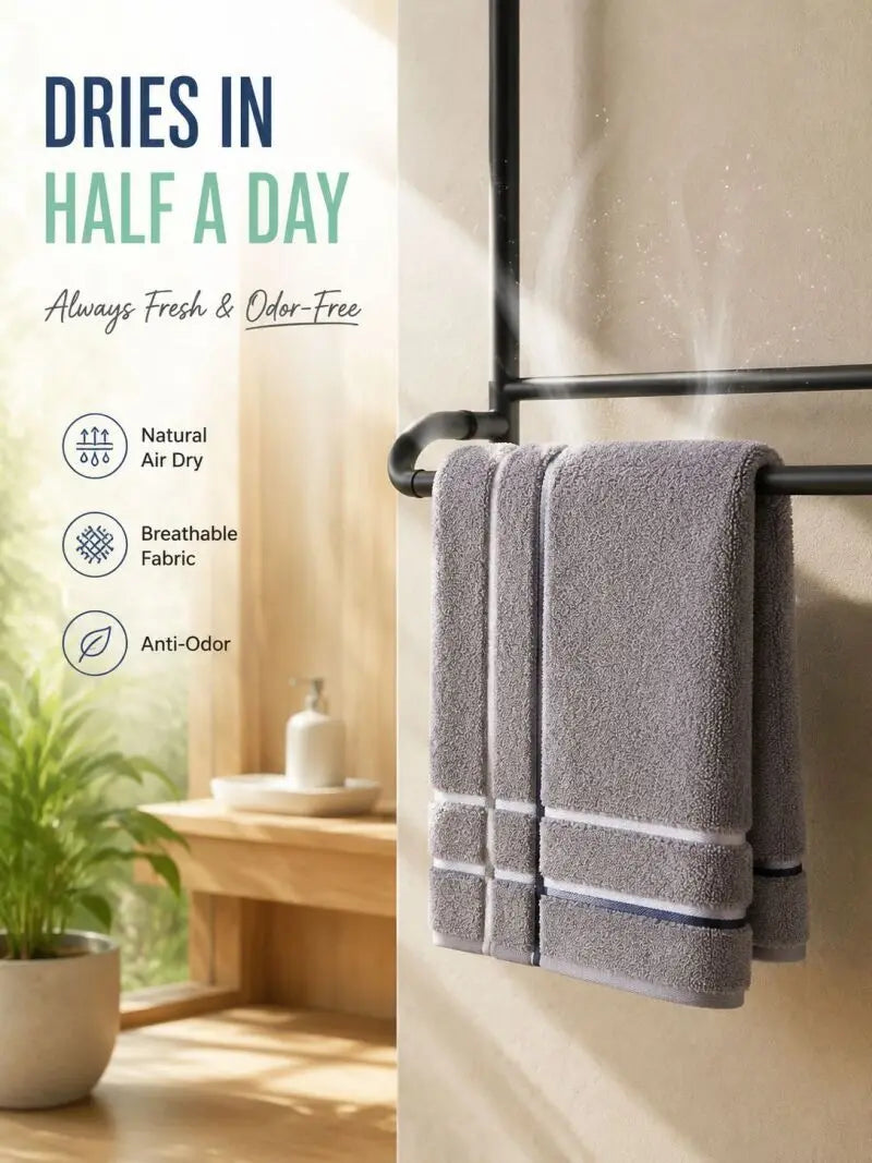 Quick-Dry Pure Cotton Towel – Ultra Soft & Absorbent for Home, Gym, or Travel