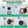 Magnetic Phone Grip and Stand with Silicone Cover