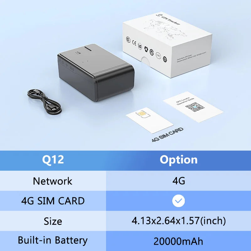 4G GPS Vehicle Tracker with Long Battery Life and Geo-Fence Alerts