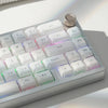 Crystal Clear Jelly Keycaps with Side-Printed Legends for Mechanical Keyboards