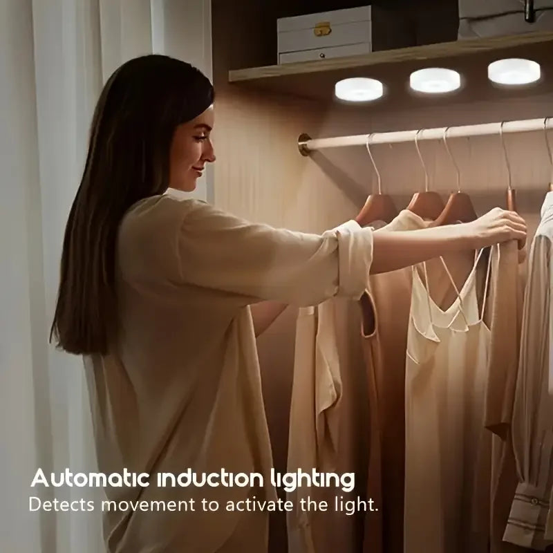 Motion Sensor LED Night Light with Magnetic Mount