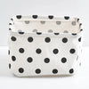 Foldable Canvas Storage Basket with Handles