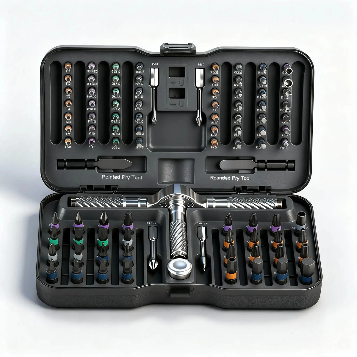 Magnetic Ratchet Screwdriver Set with Detachable T-Handle