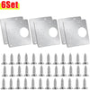 Stainless Steel Hinge Repair Plate Set for Cabinet Doors