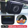 Solar-Powered Car Ventilation Fan with Rechargeable Battery