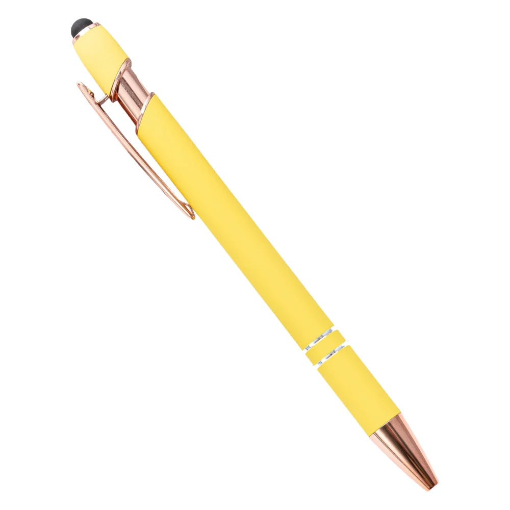 2-in-1 Stylus Pen with Retractable Ballpoint – Pack of 5