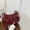 PU Leather Shoulder Bag with Cherry Pendant