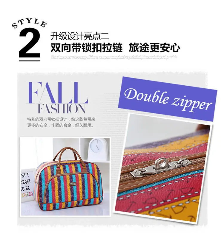 Floral Print Travel Duffle Bag for Women