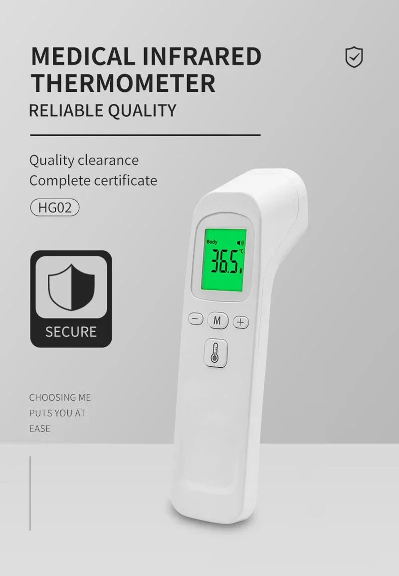 Digital Infrared Forehead Thermometer – Quick, Non-Contact Reading for All Ages