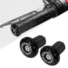 CNC Aluminum Motorcycle Handlebar End Plugs with Rubber Grip