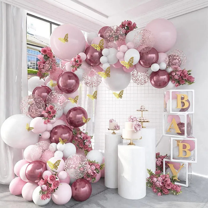 3D Rose Gold Butterfly Wall Decals for Home Decor