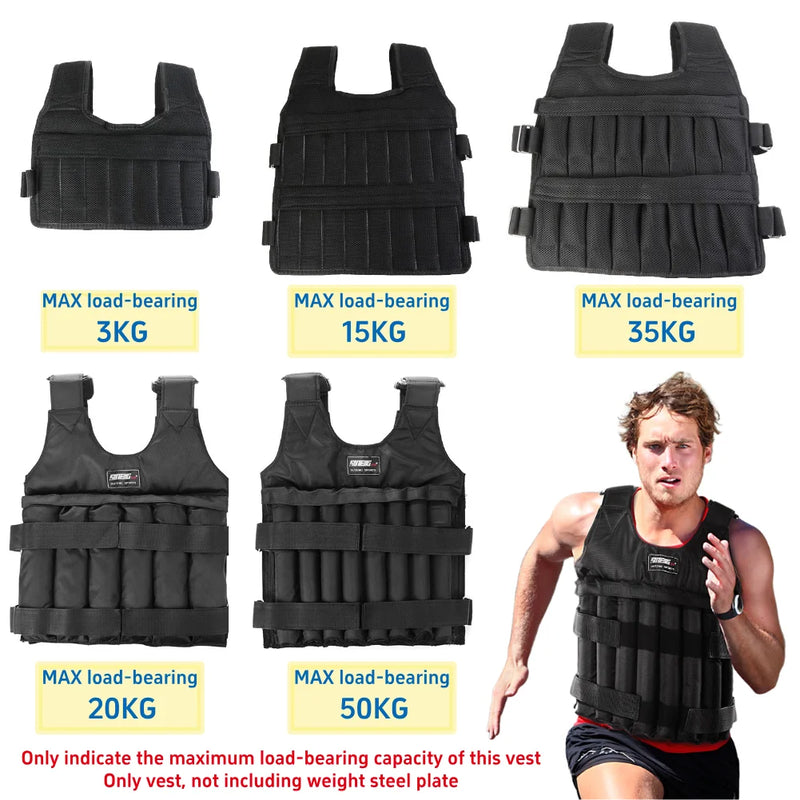 Adjustable Weighted Exercise Vest for Strength Training & Cardio