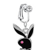 Gold Bunny Belly Button Piercing Ring
