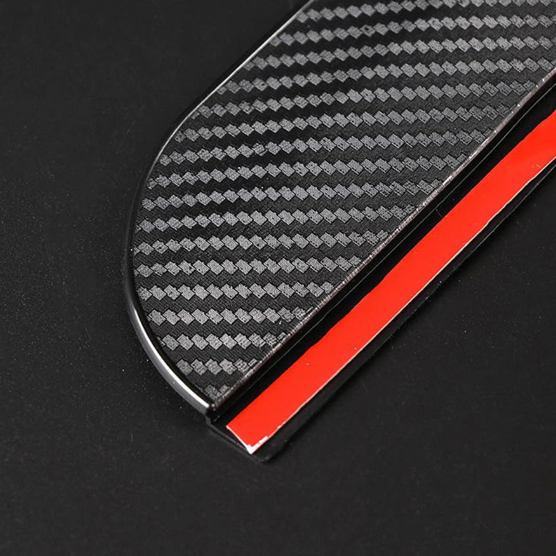 Carbon Fiber Style Car Mirror Rain Guards (Pair)