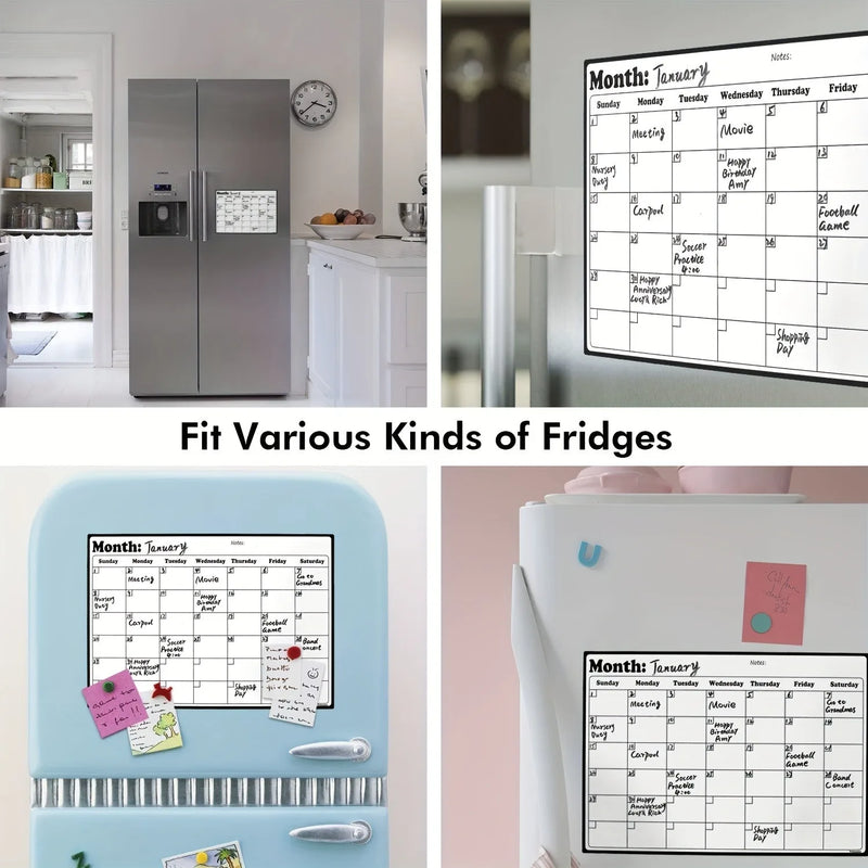 Magnetic Dry Erase Monthly Calendar