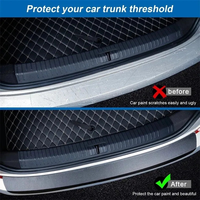 3D Carbon Fiber Car Door Edge & Bumper Protector Film