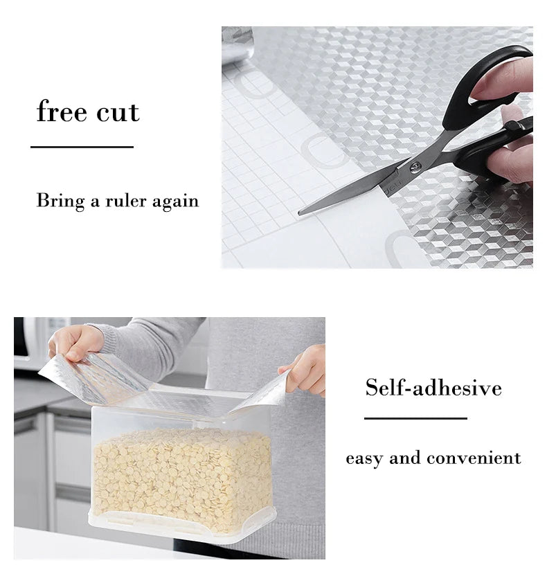 Self-Adhesive Aluminum Foil Stove Shield & Splash Guard