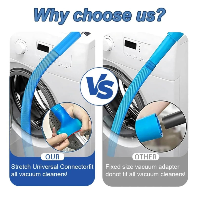 Universal Dryer Vent Cleaning Kit with Vacuum Hose Attachment