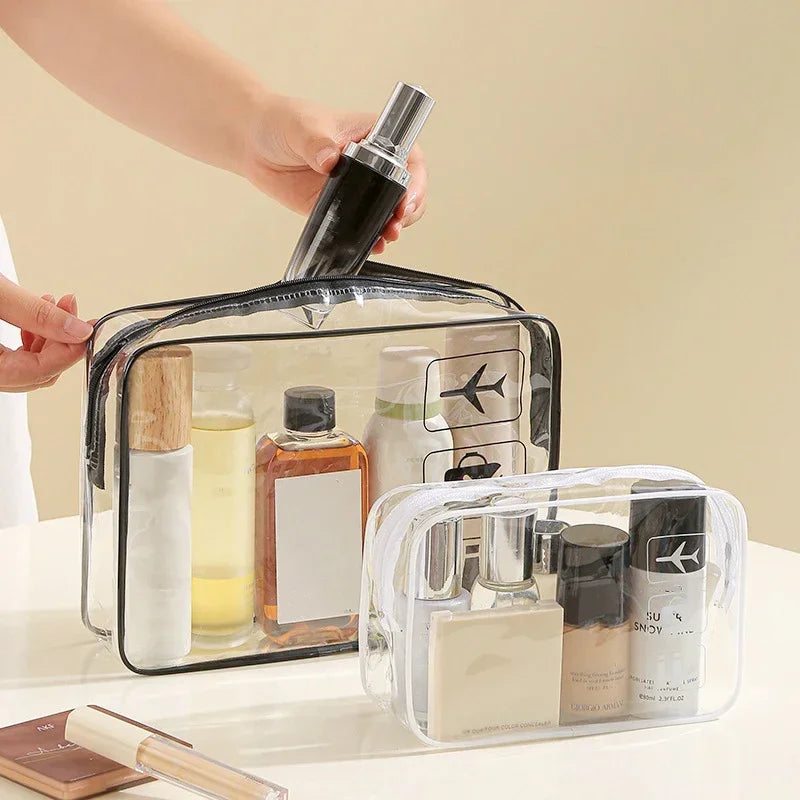 Clear Travel Toiletry Bag with Zipper