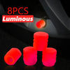 Glow-in-the-Dark Valve Caps for Car, Motorcycle & Bicycle Wheels (Set of 20)