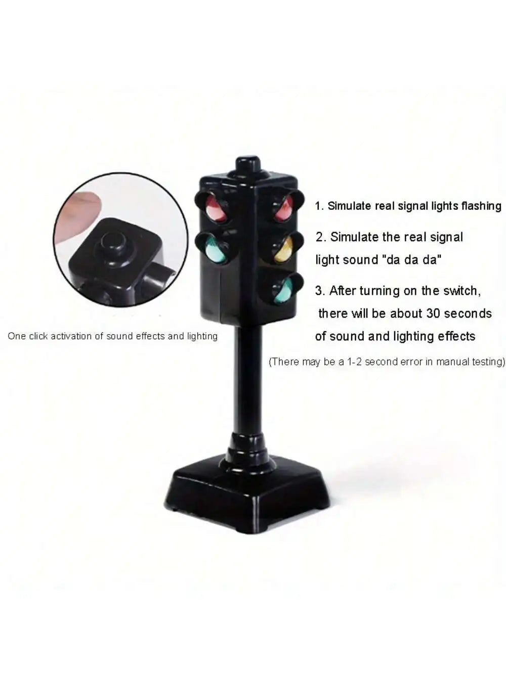 Kids Traffic Light Toy with Mini Road Signs