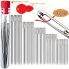 Stainless Steel Sewing Needles with Large Eyes for Yarn & Leather (40-Piece Set)