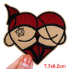 Encouraging Embroidered Iron-On Patches for Jackets, Jeans & Bags