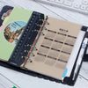 Multifunctional Transparent PVC Bookmark Ruler for Loose-Leaf Notebooks