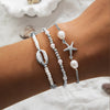 Summer Shell & Pearl Bracelet Set