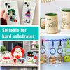 A pack of 100 sheets of A4 sublimation paper for inkjet printers featuring various designs and stickers.