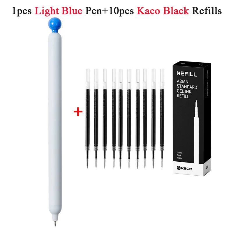 KACO POPUP Retractable Gel Pen – 0.5mm Smooth Writing, Quick-Dry Ink