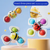 An insect three-piece set of suction cup fidget toys featuring various insects in colorful designs.