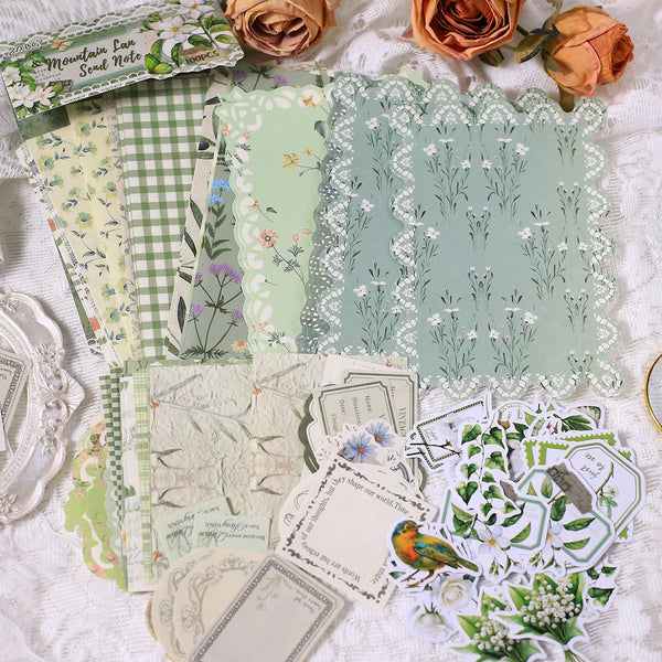 Vintage Scrapbooking Paper Stickers