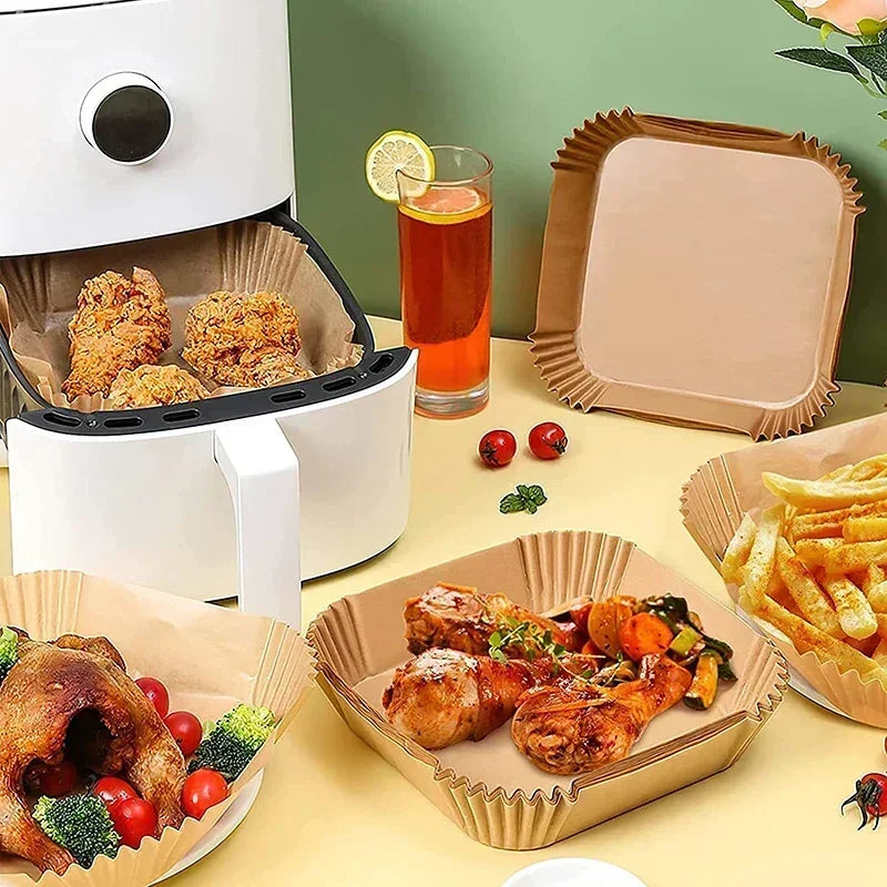 Disposable Air Fryer Paper Liners – Nonstick & Greaseproof