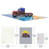 3D Pop-Up Father's Day Greeting Card with Notecard