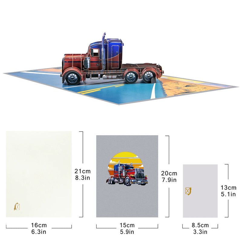 3D Pop-Up Father's Day Greeting Card with Notecard