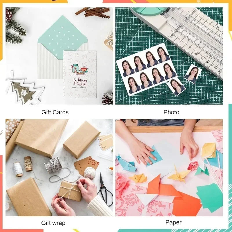 Multi-Function Paper Trimmer with 4 Cutting Styles