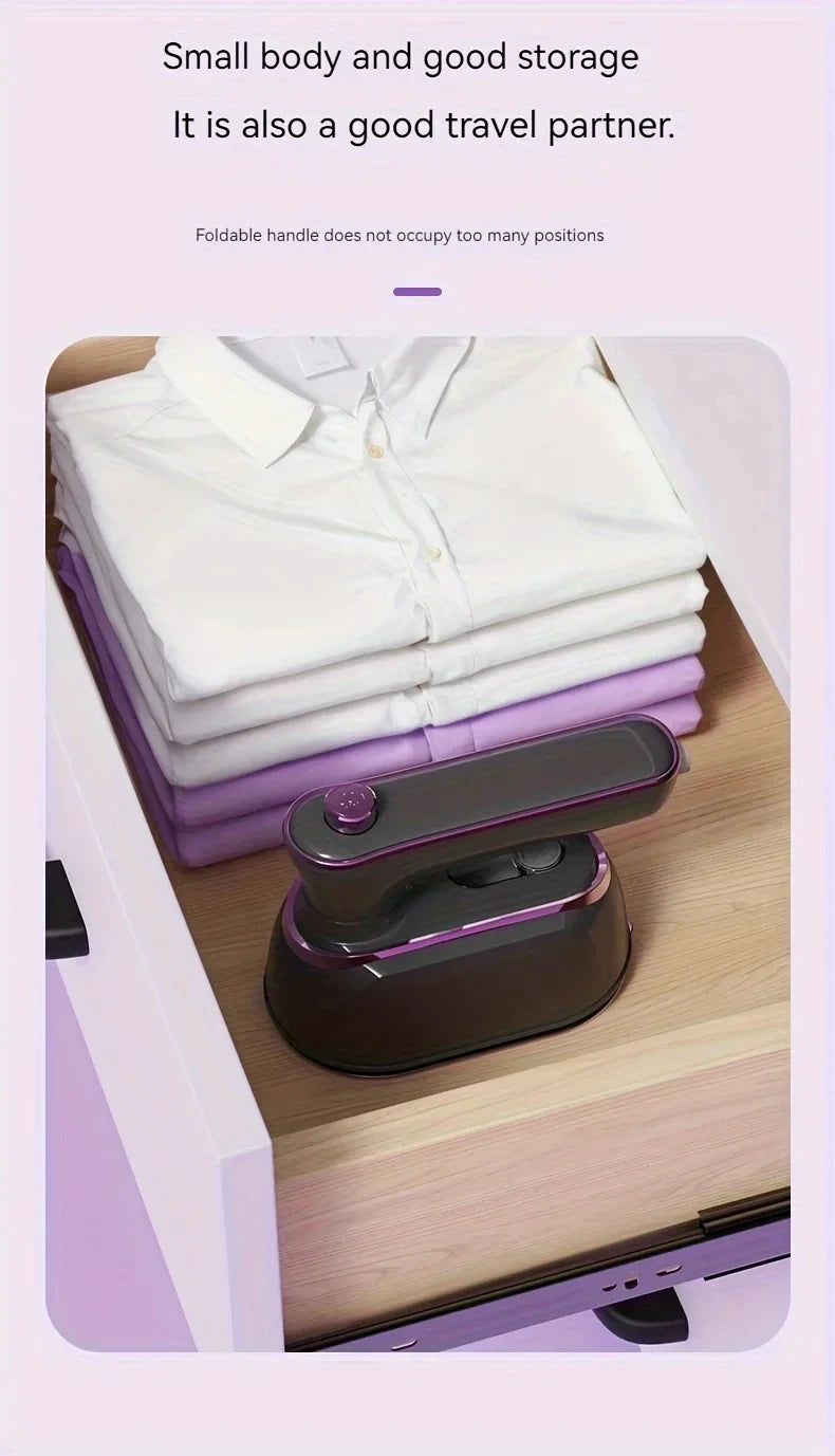 Portable Foldable Steam Iron for Travel & Home