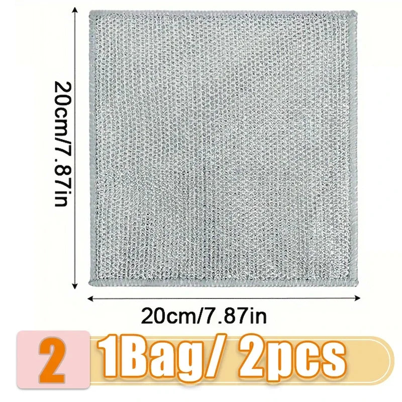 Chiffon de Nettoyage en Maille d'Acier Inoxydable Haute Résistance