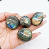 Natural Blue Labradorite Palm Stone