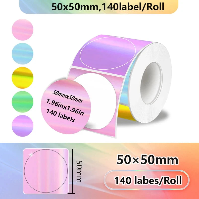 Self-Adhesive Thermal Label Rolls for Mini Printers