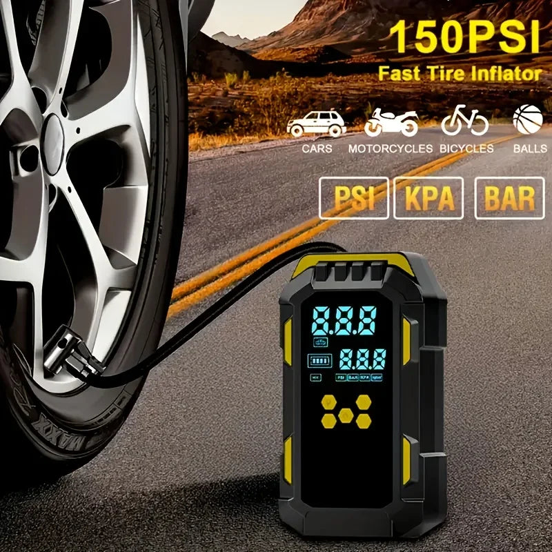 Portable Car Jump Starter & Tire Inflator Combo