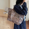 Leopard Print PVC Large Tote Bag