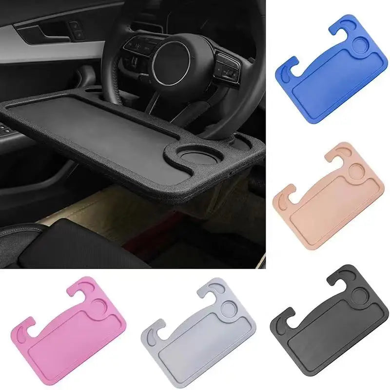 Portable Car Desk Mount for Steering Wheel - Laptop & Dining Tray