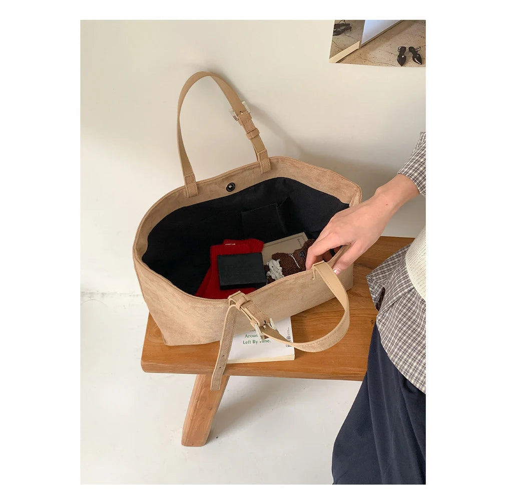 Soft PU Leather Tote Bag for Women – Spacious Everyday Carryall