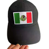 Black tactical cap featuring a Mexican flag patch with an eagle skull design